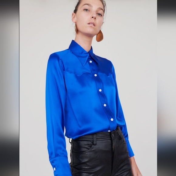 No. 6 Sergio Western Silk Shirt - Picture 1 of 4